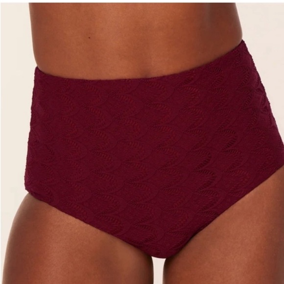 Andie Bikini Set Cabarete Top Super High Waisted Bottom Gardenia Lace size Small - Picture 7 of 10